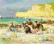 Henry Bacon Etretat oil